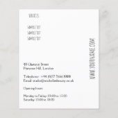 Lichte roze lippen ontwerp Visagist Flyer (Achterkant)