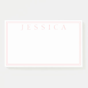 Lichte Roze Roze Uw Naam Post-it® Notes