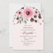 Lichte roze rozen kaart (Voorkant)