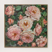 Lichte Roze Rozen Legpuzzel (Horizontaal)