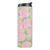 Lichte Roze Rozen Thermosbeker (Gedraaid links)