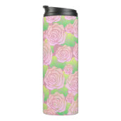 Lichte Roze Rozen Thermosbeker (Geroteerd rechts)