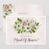 Lichte roze Rozen zullen je zijn als mijn vriend v (Voorkant / Achterkant)