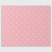 Lichte Roze Stippen Cadeaupapier (Vlak)