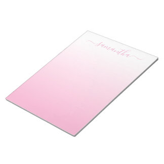Lichte Roze Zachte Verlopen Meisjesachtige Handtek Notitieblok