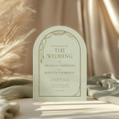 Lichte Sage Groene Boho Beaded Arch Lijst bruiloft Kaart