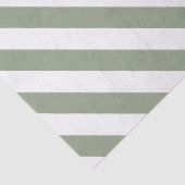 Lichte Sage Groene en Witte Streep Tissuepapier (Detail)