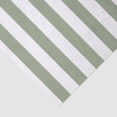 Lichte Sage Groene en Witte Streep Tissuepapier (Detail)