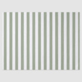 Lichte Sage Groene en Witte Streep Tissuepapier (Voorkant)