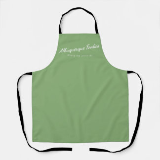 Lichte salie schort met Albuquerque Foodies logo