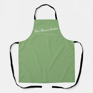 Lichte salie schort met New Mexico Foodies logo