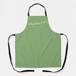 Lichte salie schort met Santa Fe Foodies logo