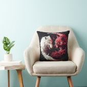 Lichte Schaduw Wolf Spirit Dier Fantasie Kussen (Stoel)