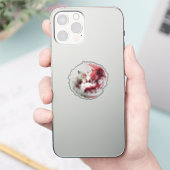 Lichte Schaduw Wolf Spirit Dier Fantasie Sticker (Telefoon)