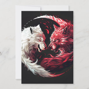 Lichte Schaduw Wolf Spirit Dier Fantasy Aankondiging