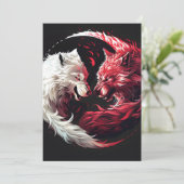 Lichte Schaduw Wolf Spirit Dier Fantasy Aankondiging (Staand voorkant)