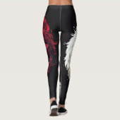 Lichte Schaduw Wolf Spirit Dier Fantasy Leggings (Achterkant)