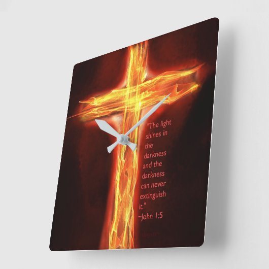 "Lichte scharnieren" Vierkante Klok (Hoek)