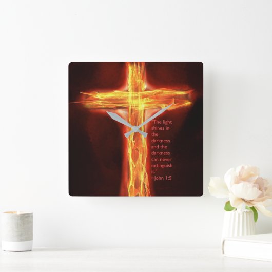 "Lichte scharnieren" Vierkante Klok (Huis)