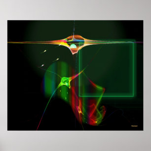 Lichte schepen bij Zeta Reticuli Poster