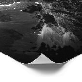 Lichte schittering op majestueuze bergen poster (Hoek)