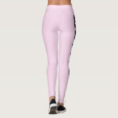 Lichte schone lavendelkleur actieve sport leggings (Achterkant)