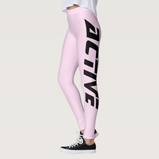 Lichte schone lavendelkleur actieve sport leggings (Links)