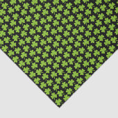 Lichte Shamrocks Zwart Tissuepapier (Detail)