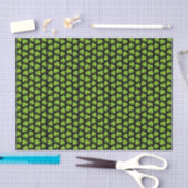 Lichte Shamrocks Zwart Tissuepapier (Craft)
