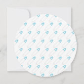 Lichte Skin & Luierblauw Baby shower Kaart (Achterkant)