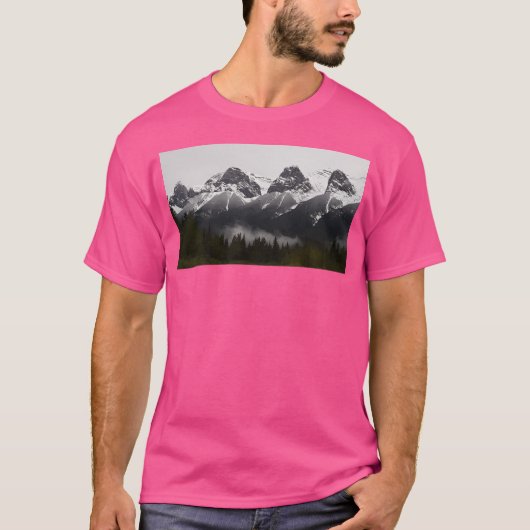 Lichte sneeuw in de Rockies Long T-shirt (Voorkant)