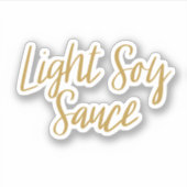 Lichte Sojasaus Opslag Sticker (Voorkant)