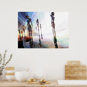 Lichte splitters - surrealistisch poster (Keuken)