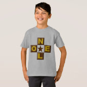 Lichte stalen T-shirt voor kinderen DESIGN  NOEL (Voorkant volledig)