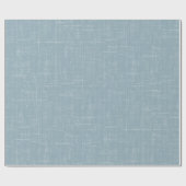 Lichte stenen blauwe linnen cadeaupapier (Vlak)