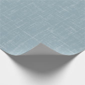 Lichte stenen blauwe linnen cadeaupapier (Hoek)