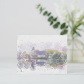 Lichte stijl briefkaart (Staand voorkant)