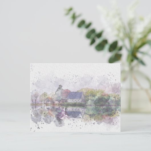 Lichte stijl briefkaart (Staand voorkant)