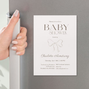 Lichte Stof Roze Chic Strik Baby Meisje Shower Mag
