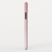 Lichte stoffige roze ombre-gradiënt en jouw naam Case-Mate iPhone case (Achterkant/rechts)