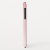 Lichte stoffige roze ombre-gradiënt en jouw naam Case-Mate iPhone case (Achterkant/links)