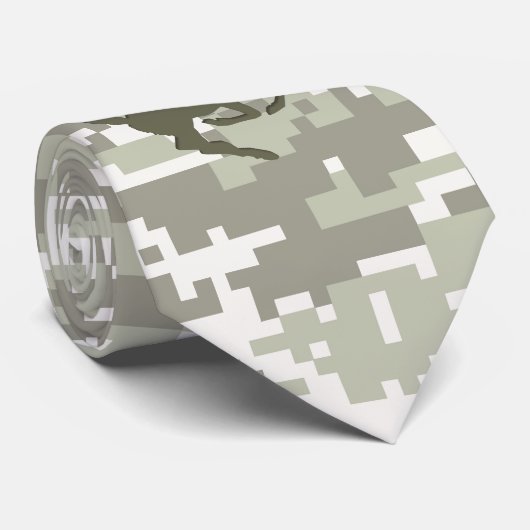Lichte Storm digitale camouflage herten camo Stropdas (Opgerold)