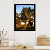 Lichte stralen 4 poster (Keuken)