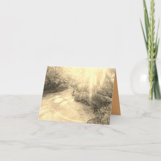 Lichte Stralen en Bench Kaart (Voorkant)