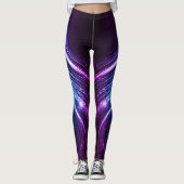 Lichte strepen design leggings (Voorkant)