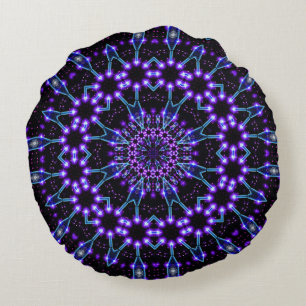 Lichte structuren Mandala Rond Kussen