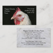 Lichte sussex witte foto visitekaartje (Voorkant / Achterkant)