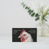 Lichte sussex witte foto visitekaartje (Staand voorkant)