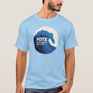 Lichte t-shirt voor heren met golf- / stemlogo