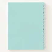 Lichte Teal Dagboek Notitieboek (Achterkant)